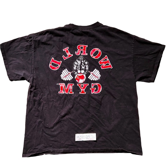 🔥RARE🔥 XL WORLD GYM VINTAGE SHIRT NOT POWERHOUSE GOLDS DARC SPORT - Picture 4 of 4